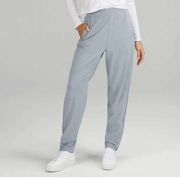 Lululemon Everlux High-Rise Zip-Leg Track Pant *Full Length Chambray Sz 2